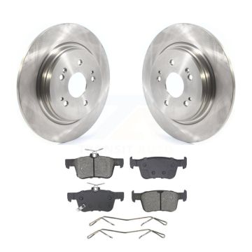 Rear Disc Brake Rotors And Semi-Metallic Pads Kit For 2022-2024 Acura RDX K8S-105047