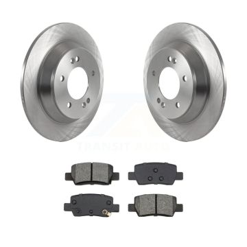 Rear Brake Rotor Semi-Metallic Pad Kit For Kia Seltos FWD with Automatic CVT transmission K8S-105053