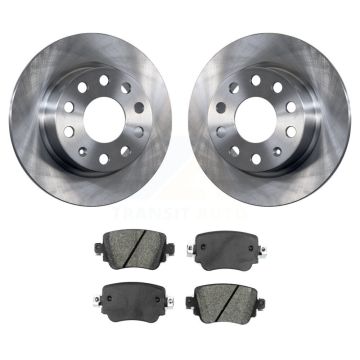Rear Disc Brake Rotors And Semi-Metallic Pads Kit For Volkswagen Golf Alltrack SportWagen K8S-105056