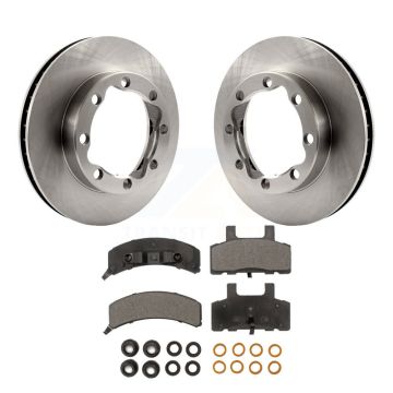 Front Disc Brake Rotors And Ceramic Pads Kit For GMC K2500 K1500 Suburban Chevrolet K8T-100009