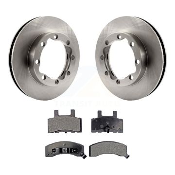 Front Disc Brake Rotor Ceramic Pad Kit For K2500 Chevrolet GMC Dodge Ram 2500 K3500 K1500 K8T-100010