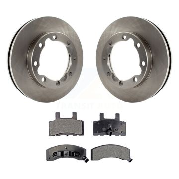 Front Disc Brake Rotors And Ceramic Pads Kit For Dodge Ram 2500 K3500 3500 Chevrolet GMC K8T-100011