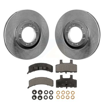 Front Brake Rotors & Ceramic Pad Kit For Cadillac DeVille Fleetwood 60 Special Commercial K8T-100012
