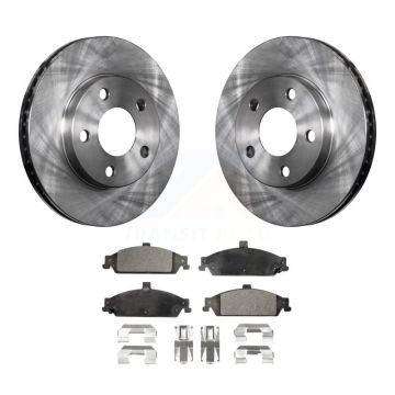 Front Brake Rotors Ceramic Pad Kit For Pontiac Grand Am Chevrolet Malibu Oldsmobile Alero K8T-100016