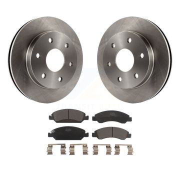 Front Disc Brake Rotors And Ceramic Pads Kit For 2007 GMC Sierra 1500 rear brakes K8T-100018