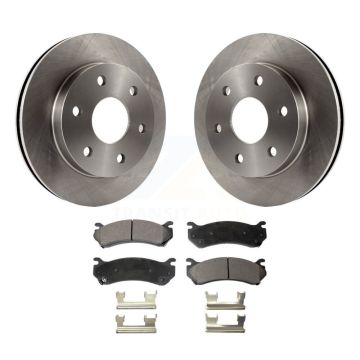 Front Brake Rotor Ceramic Pad Kit For Chevrolet GMC Silverado 1500 Sierra Avalanche Yukon K8T-100020