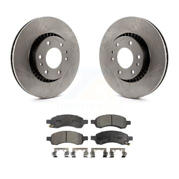 Front Brake Rotor & Ceramic Pad Kit For Chevrolet Trailblazer GMC Envoy XL EXT Buick Saab K8T-100026