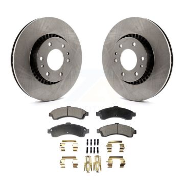 Front Brake Rotors & Ceramic Pad Kit For Chevrolet GMC Trailblazer Envoy XL EXT SSR Buick K8T-100027