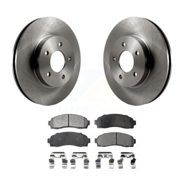 Front Disc Brake Rotor & Ceramic Pad Kit For Saturn Vue Chevrolet Equinox Pontiac Torrent K8T-100029