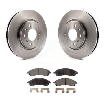 Front Disc Brake Rotors And Ceramic Pads Kit For 2006-2007 Cadillac CTS Base K8T-100030
