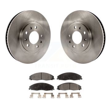 Front Disc Brake Rotors And Ceramic Pads Kit For Cadillac CTS With Standard Suspension K8T-100033