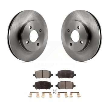 Front Disc Brake Rotor Ceramic Pad Kit For Chevrolet Cobalt Pontiac G5 Saturn Ion Pursuit K8T-100034