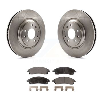 Front Disc Brake Rotors And Ceramic Pads Kit For Cadillac CTS STS Pontiac Bonneville K8T-100045
