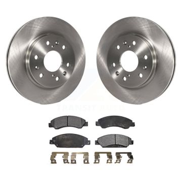 Front Brake Rotors Ceramic Pad Kit For Chevrolet Avalanche Cadillac GMC Tahoe Escalade XL K8T-100046