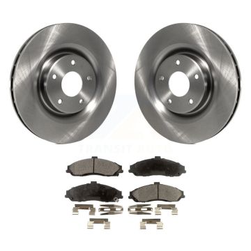 Front Disc Brake Rotors And Ceramic Pads Kit For Chevrolet Corvette Cadillac XLR K8T-100051