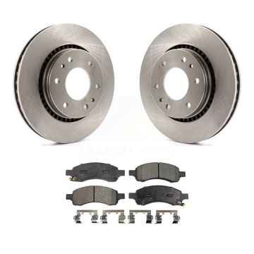 Front Brake Rotor Ceramic Pad Kit For Chevrolet Trailblazer GMC Envoy Buick Rainier Isuzu K8T-100053