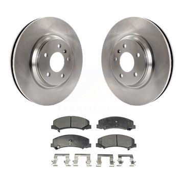 Front Brake Rotors & Ceramic Pad Kit For Buick Lucerne Chevrolet Impala LaCrosse Cadillac K8T-100056