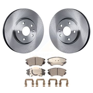 Front Disc Brake Rotors And Ceramic Pads Kit For Chevrolet Camaro GMC Terrain K8T-100076