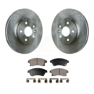 Front Disc Brake Rotors And Ceramic Pads Kit For Chevrolet Cruze Sonic Limited K8T-100082