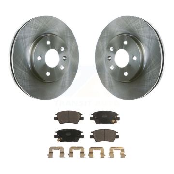 Front Disc Brake Rotors And Ceramic Pads Kit For Chevrolet Cruze Bolt EV EUV Volt K8T-100083