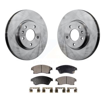 Front Disc Brake Rotors And Ceramic Pads Kit For 2012-2013 Buick Verano K8T-100087