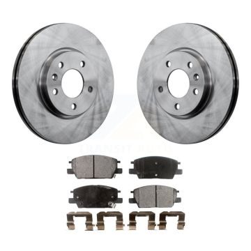 Front Brake Rotor Ceramic Pad Kit For Chevrolet Equinox GMC Terrain Malibu Buick LaCrosse K8T-100088