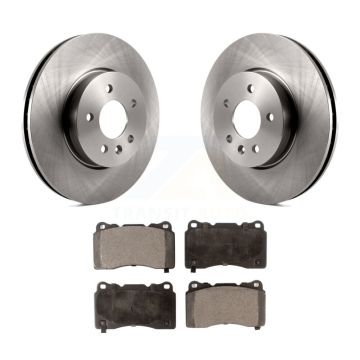 Front Disc Brake Rotors And Ceramic Pads Kit For Cadillac ATS K8T-100092