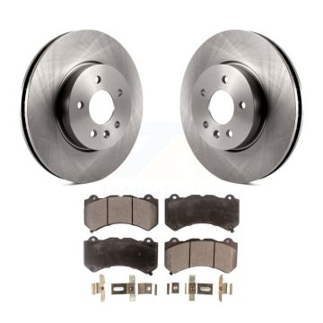 Front Disc Brake Rotors And Ceramic Pads Kit For Cadillac ATS V K8T-100093