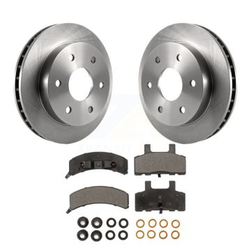 Front Disc Brake Rotor Ceramic Pad Kit For K1500 Chevrolet GMC K2500 Tahoe Yukon Suburban K8T-100095