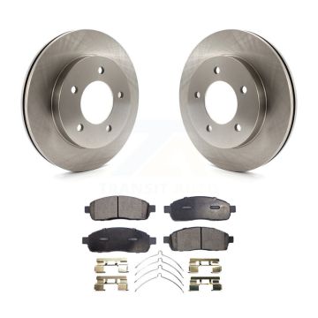 Front Disc Brake Rotors And Ceramic Pads Kit For 2004 Ford F-150 4WD With 5 Lug Wheels K8T-100105