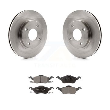 Front Disc Brake Rotors And Ceramic Pads Kit For Ford Focus K8T-100118