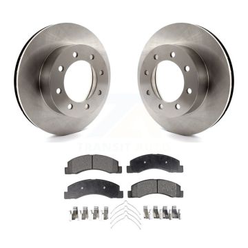 Front Disc Brake Rotors And Ceramic Pads Kit For Ford F-350 Super Duty F-250 K8T-100122
