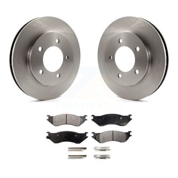 Front Disc Brake Rotors And Ceramic Pads Kit For Ford Expedition Lincoln Navigator 4WD K8T-100123