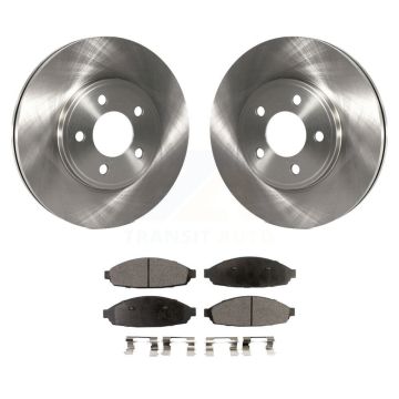 Front Brake Rotors Ceramic Pad Kit For Ford Crown Victoria Lincoln Town Car Mercury Grand K8T-100129