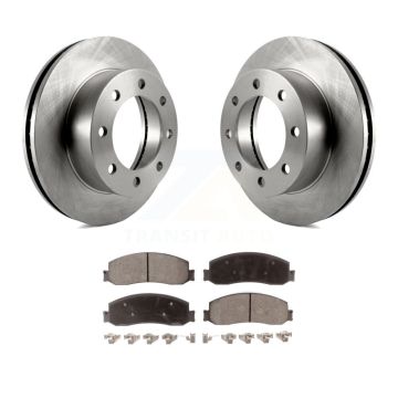 Front Disc Brake Rotors And Ceramic Pads Kit For Ford F-250 Super Duty F-350 4WD K8T-100137