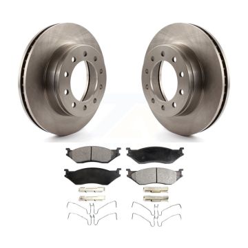 Front Brake Rotor And Ceramic Pad Kit For Ford F-450 Super Duty F-550 International CF500 K8T-100139