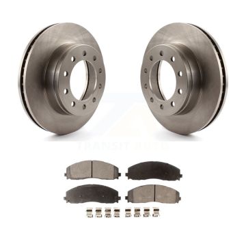 Front Disc Brake Rotors And Ceramic Pads Kit For Ford F-350 Super Duty F-250 K8T-100140