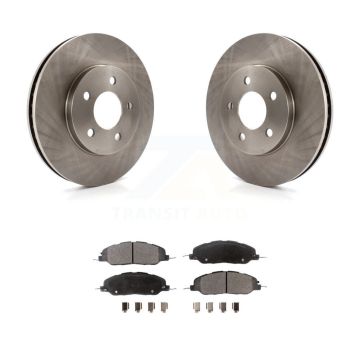 Front Disc Brake Rotors And Ceramic Pads Kit For 2005-2010 Ford Mustang Base K8T-100141