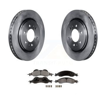 Front Disc Brake Rotors & Ceramic Pad Kit For 2007-2009 Ford Expedition Lincoln Navigator K8T-100151