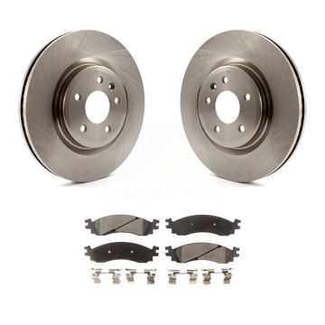 Front Disc Brake Rotors And Ceramic Pads Kit For 2010-2012 Ford Taurus SHO K8T-100161