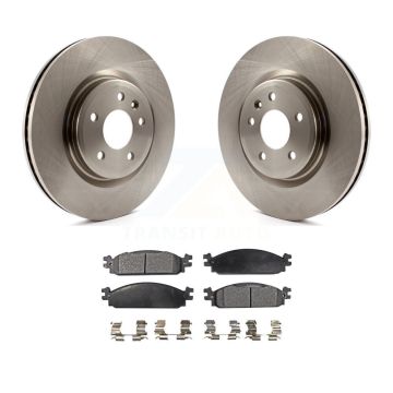 Front Disc Brake Rotors And Ceramic Pads Kit For 2009-2010 Lincoln MKS K8T-100162