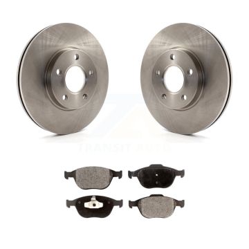 Front Disc Brake Rotors And Ceramic Pads Kit For 2010-2013 Ford Transit Connect K8T-100165