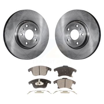 Front Disc Brake Rotors And Ceramic Pads Kit For Ford Fusion Lincoln MKZ K8T-100171
