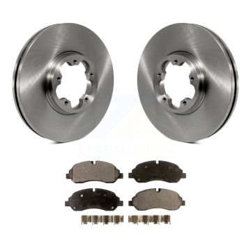 Front Brake Rotors Ceramic Pad Kit For 2015-2019 Ford Transit-250 Transit-150 Transit-350 K8T-100174