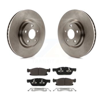 Front Disc Brake Rotors And Ceramic Pad Kit For Ford Edge With 316mm Diameter Rotor K8T-100176