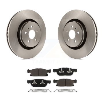 Front Disc Brake Rotors And Ceramic Pads Kit For Ford Edge Lincoln Nautilus MKX K8T-100179