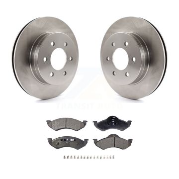 Front Disc Brake Rotors And Ceramic Pads Kit For 2000-2002 Dodge Dakota Durango K8T-100192