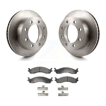 Front Disc Brake Rotors And Ceramic Pads Kit For Dodge Ram 2500 3500 Van K8T-100201