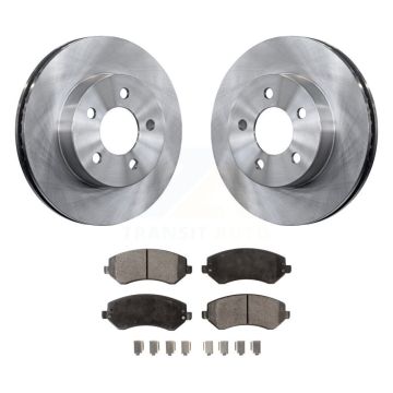 Front Disc Brake Rotors And Ceramic Pads Kit For 2002-2007 Jeep Liberty K8T-100207