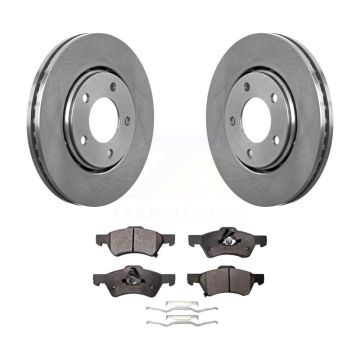 Front Disc Brake Rotors And Ceramic Pads Kit For Dodge Caravan Chrysler Voyager K8T-100209
